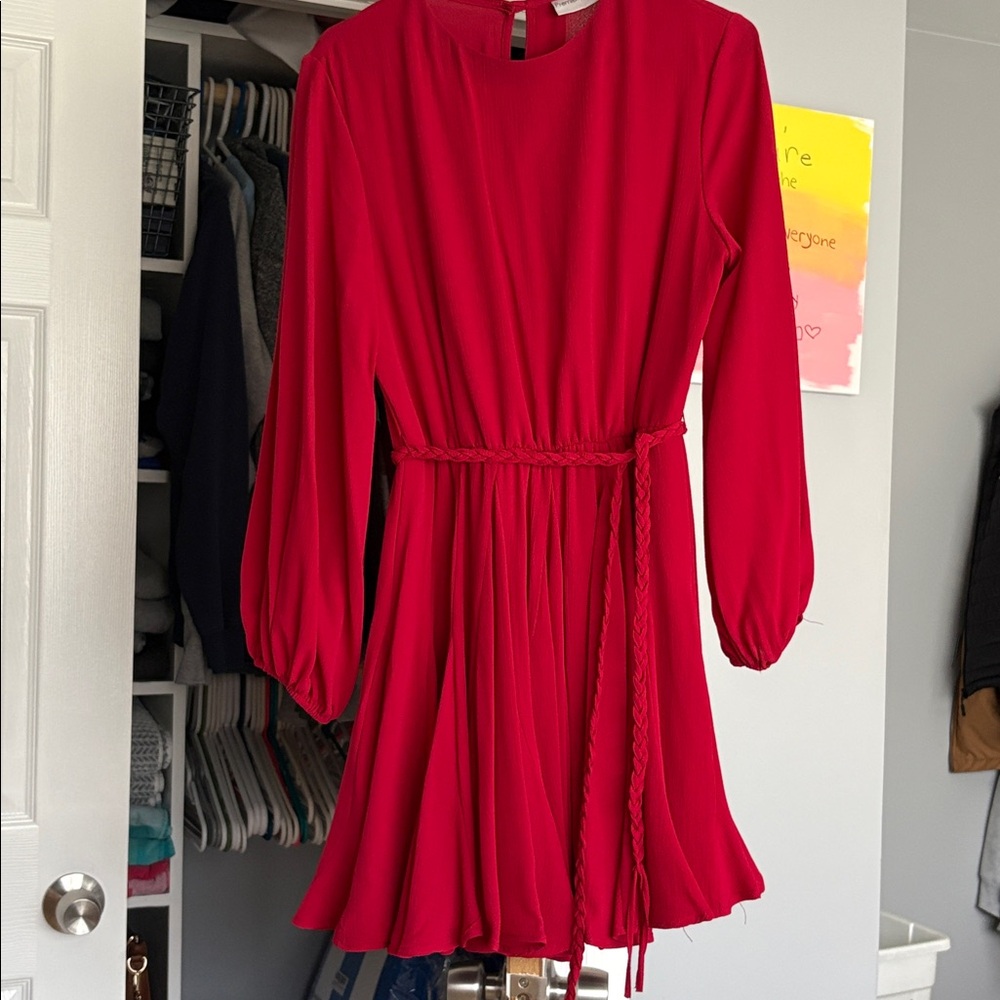 Women’s red dress